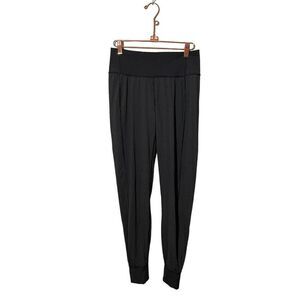 Lululemon Sheer Mesh Jogger Pants Womens 6‎ Waist Pocket Black